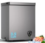 Compact 3.5 Cu.Ft. Chest Freezer with Basket