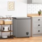 Compact 3.5 Cu.Ft. Chest Freezer with Basket