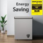 Compact 3.5 Cu.Ft. Chest Freezer with Basket