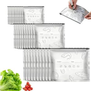 30pcs Reusable Sealable Aluminum Foil Storage Bags