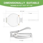 10-Inch Bamboo Tortilla Press with Parchment Paper