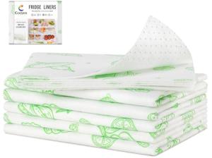 Cooyes Extra Large Refrigerator Shelf Liners - 6 Pack