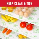 Cooyes Extra Large Refrigerator Shelf Liners - 6 Pack