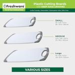 Freshware 3-Pack Cutting Boards with Juice Grooves