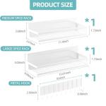 Umomi Magnetic Spice Rack - 3 Pack Storage Baskets