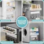 Umomi Magnetic Spice Rack - 3 Pack Storage Baskets