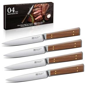 Purple Dragon Steak Knives Set of 4 - Smooth Blade
