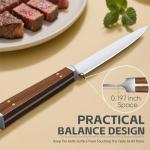 Purple Dragon Steak Knives Set of 4 - Smooth Blade