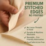 Premium Cotton Cheese Cloth for Straining and Crafts