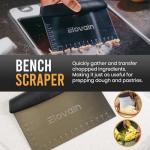 Elovain Dual-Sided Stainless Steel Cutting Board Set