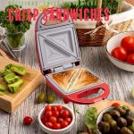 Ceramic Non-Stick Mini Sandwich Maker - Red