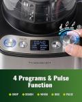 TWOMEOW 1000W Food Processor with 4 Programs