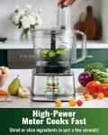 TWOMEOW 1000W Food Processor with 4 Programs