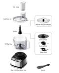 TWOMEOW 1000W Food Processor with 4 Programs