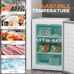 HOMCOM 3 Cu.Ft Mini Countertop Freezer, White