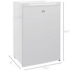 HOMCOM 3 Cu.Ft Mini Countertop Freezer, White
