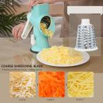 Rotary Cheese Grater with Non-Slip Suction Base