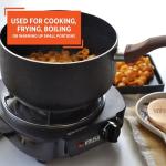 IMUSA Electric Single Burner, 1100 Watts, Black