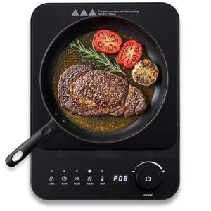 Elite Gourmet SlimStore Induction Cooktop with Touch Controls