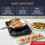 Elite Gourmet SlimStore Induction Cooktop with Touch Controls