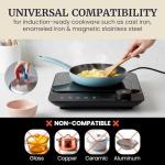 Elite Gourmet SlimStore Induction Cooktop with Touch Controls