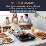 Elite Gourmet SlimStore Induction Cooktop with Touch Controls