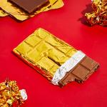 Gold Foil Sheets for Candy Wrappers - 100 Pack