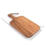 Samhita Acacia Wood Cutting Board with Grip Handle