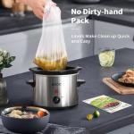 KOOC 2 Quart Slow Cooker with Free Liners