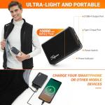 Men's Rechargeable Heated Fleece Vest with Battery