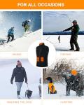 Men's Rechargeable Heated Fleece Vest with Battery