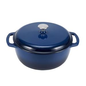Amazon Basics Enameled Cast Iron Dutch Oven, 7.3-Quart