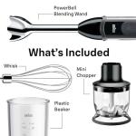 Braun MQ5025 Black Hand Blender Multiquick Vario