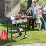 ROVSUN 2 Burner Propane Gas Stove with Auto-Ignition