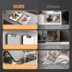 ANYZONE Large Double-Sided Stainless Steel Cutting Board