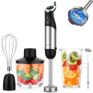 KOIOS 1000W 12-Speed Immersion Blender Set