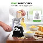 Nutrichef 3-in-1 Rotary Cheese Grater & Shredder