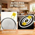 1800W Portable Double Induction Cooktop with Controls