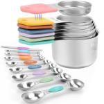 Magnetic Stainless Steel Measuring Cups and Spoons Set
