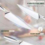 EWFEN 14-Piece Kitchen Knife Set with Block