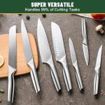EWFEN 14-Piece Kitchen Knife Set with Block