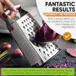 Spring Chef Large Parmesan Cheese Grater with Handle