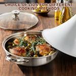 11-Inch Moroccan Clay Tagine Pot with Lid