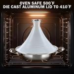 11-Inch Moroccan Clay Tagine Pot with Lid