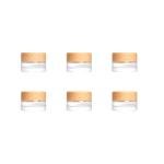 Miayon 6-Pack Small Glass Travel Lotion Containers