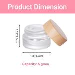 Miayon 6-Pack Small Glass Travel Lotion Containers