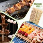200PCS 12-Inch Bamboo Skewers for BBQ and More