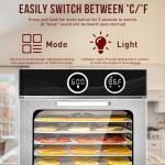 8-Tray Food Dehydrator with Adjustable Temperature