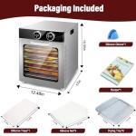 8-Tray Food Dehydrator with Adjustable Temperature