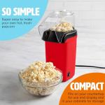 Easy Hot Air Popcorn Popper with Measuring Cup